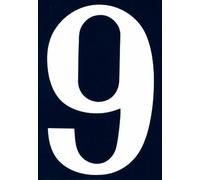 Symbol NA09 Numero civico - Cifra "9" - PVC adesivo - 110 x 75 mm