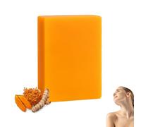 Symbolty Turmeric Brightening Soap - Natural Hand Soap for Fades Dark Spots and Blemishes, Turmeric & Kojic Acid Soaps for Both Face and Body - Helps Restore a More Radiant, Even Complexion (1)