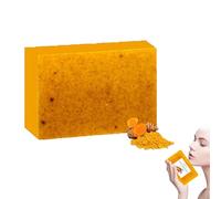 Symbolty Turmeric Brightening Soap, Turmeric Soap Bar Kojic Acid, Smooth Skin, Moisturizing & Firming Skin For Face & Body, Moisturizing Erase Fine Lines Versatile For All Skin Types (1)