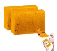 Symbolty Turmeric Brightening Soap, Turmeric Soap Bar Kojic Acid, Smooth Skin, Moisturizing & Firming Skin For Face & Body, Moisturizing Erase Fine Lines Versatile For All Skin Types (2)