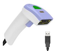 Symcode Scanner di codici a barre USB 1D, lettore di codici a barre CCD portatile cablato supporta la scansione dello schermo Scanner di codici a barre UPC per magazzini, biblioteche, supermercati,