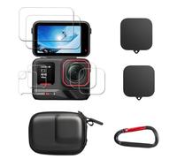 SYMIK Borsa piccola per Insta360 Ace Pro 2, in silicone, protezione dello schermo e borsa da viaggio rigida portatile per accessori Insta 360 Ace Pro 2