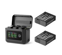 SYMIK Pacco da 2 Batterie e Caricabatterie per GoPro Hero 13