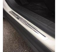 Symilov 4 Pezzi Acciaio Inossidabile Battitacco per Auto Sticker per Fi-at 500x, Esterno Battitacco Protezione Plates Anti-Graffio Scuff Adesivi Accessori,Silver