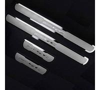 Symilov 4 Pezzi Acciaio Inossidabile Battitacco per Auto Sticker per Kia Picanto GT Line 2013 2014 2015 2016-2020, Esterno Battitacco Protezione Plates Anti-Graffio Scuff Adesivi Accessori,Silver