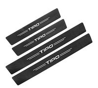 Symilov 4 Pezzi Fibra di Carbonio Battitacco per Auto Sticker per Fi-at 500 Punto Panda Tipo Abath, Esterno Battitacco Protezione Plates Anti-Graffio Scuff Adesivi Accessori, Tipo
