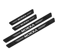 Symilov 4 Pezzi Fibra di Carbonio Battitacco per Op-El Astra Corsa Insignia Mokka OPC Vectra, Esterno Battitacco Protezione Plates Anti-Graffio Scuff Adesivi Accessori, Mokka