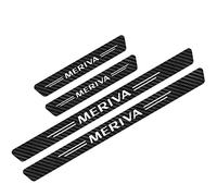 Symilov Fibra di Carbonio Battitacco per Auto Sticker, per Op-El, 4 Pezzi Battitacco Protezione Plates Anti-Graffio Scuff Adesivi Decorativi Accessori, Meriva