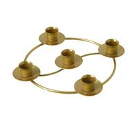Symmetrical Design Enhances Decor: The Gold Candle Holders feature a symmet