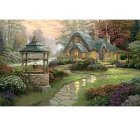 SYMON punto croce kit completo,Casa in pietra,11CT tela punto croce,principianti ricamo punto croce stampato,40×50cm