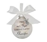 Sympathy Christmas Tree Decorations - Remembrance Hanging Pendant | Memory Ornament Gift for Dad, Women Men, Family, Memorial Keepsake, Holiday Sentiment, Grief Support, Thoughtful Present