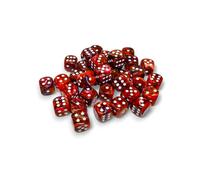 Symphony Festive Dice with White Pips D6 12mm (1/2in) Pack of 36 Dice Chessex