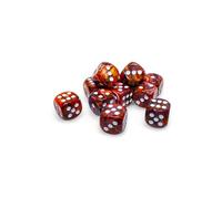 Symphony Festive Dice with White Pips D6 16mm (5/8in) Pack of 12 Chessex
