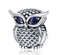 Symretie Bead Charm Ciondolo Argento Sterling 925 con Cubic Zirconia Pendenti per Pandora Braccialetti, Compatibile con Braccialetti e Collane europei