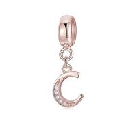 Symretie Bead Charm Ciondolo Argento Sterling 925 con Cubic Zirconia Pendenti per Pandora Braccialetti, Compatibile con Braccialetti e Collane europei