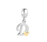 Symretie Bead Charm Ciondolo Argento Sterling 925 con Cubic Zirconia Pendenti per Pandora Braccialetti, Compatibile con Braccialetti e Collane europei