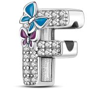 Symretie Bead Charm Ciondolo Argento Sterling 925 con Cubic Zirconia Pendenti per Pandora Braccialetti, Compatibile con Braccialetti e Collane europei