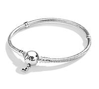 Symretie Moments-Bracciale Donna Adatto per Ciondolo Argento Sterling 925 Braccialetto Snake Bracciali Compatibile con Pandora Ciondolo