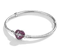 Symretie Moments-Bracciale Donna Adatto per Ciondolo Argento Sterling 925 Braccialetto Snake Bracciali Compatibile con Pandora Ciondolo