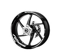 SYMWBD Decalcomania per Ruote Adesivi per Cerchioni Riflettenti per Motociclette per Yamaha YZF-R125 YZF R125 YZFR125 Adesivo per Mozzo Ruota Adesivo per Cerchio Kit Adesivi per mozzi Ruota(Colore 2)