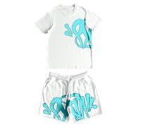 Syna World Tuta Da Jogging T-shirt with Pantaloncini Casual Sweatsuit Set Sportiva Da Uomo Manga Larga Running Set with Bag