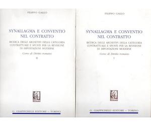 Synallagma e conventio nel contratto. Ricerca degli archetipi della categoria contrattuale e spunti per la revisione di impostazioni moderne