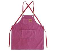 SynapSYA Grembiule Per Utensili Grembiule for adulti Grembiule da barista in tela di cotone addensato senza maniche con tasche for barbiere falegname fioraio(Red)