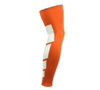 SynapSYA Manicotti a Compressione a Gamba Maniche a compressione for gamba 1 pezzo, manica lunga for intera Supporto for ginocchio con tutore for Proteggi basket Calcio Pallavolo Ciclismo(Orange,M)