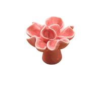 SynapSYA Maniglie per Mobile Foro Singolo Libreria pastorale moderna e semplice, armadio, cassettiera, scarpiera, anta, maniglia in ceramica a foro singolo Celosia(Pink)