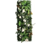 SynapSYA Muro Piante Artificiali Pannello di Rose Artificiali for la Decorazione della casa, 40 * 120 cm, Decorazione da Parete ricoperta di stuoia di Paglia(Color30)