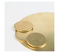 SynapSYA Ottone Disco Rotondo Disco in Ottone Guarnizione in Piastra Rotonda in Rame Puro Parti in Diametro di Taglio 10 mm - 200 Spessore 1,5 2 3,0(3xDia55mm 1Pcs)