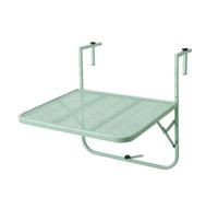 SynapSYA Tavolino da Balcone Rambardes Table Suspendues Pour Balcon, Métal Forgé, Mini Tenture Murale Simple, Pliante, Jardin(Green)