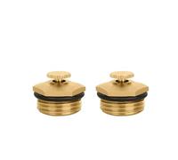 SynapSYA Ugello per Fontana 2 ugelli mescolatori in Ottone Regolabili da 1/2 Pollice, ugello di nebulizzazione centrifuga dell'Acqua, irrigatore a Getto