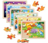 SYNARRY Puzzle in Legno Bambini 3 4 5 6 7 Anni, 6×60 Pezzi Puzzle Bambino Bambina, Giocattoli Educativi Prescolari Regali
