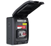 Sync Energy Unità di consumo EV con interruttore principale 100A, 40A 30mA RCBO bidirezionale bidirezionale tipo A e tipo 2 SPD, contenitore per veicoli elettrici e ibridi, popolato, 5 moduli, IP66