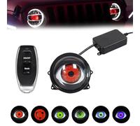 Synced Programmable Devil Eyes Lens with Remote, Devil Eyes Light for Cars, Demon Evil Eye Headlights with Remote, Blazexel Eyes Light 33 Mode Adjustable Eye Pattern for Any Car Model (Lens Style*1)
