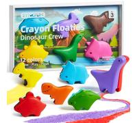 SYNCFUN 6 matite colorate in cera d'api lavabili con motivo dinosauro