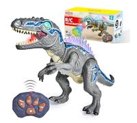 SYNCFUN Giocattoli di Dinosauri Telecomandati per Bambini e Bambine di 3 4 5 6 7 Anni, Giocattoli di Dinosauri T-Rex Realistici che Camminano e Ruggono, Regalo di Compleanno di Natale per Bambini