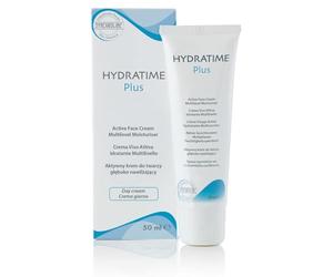 Synchroline - Hydratime Plus Cream Crema Idratante Intensiva Viso e Collo 50 Ml Con Ceramidi Acido Ialuronico e Urea Texture Leggera e Protettiva, Made In Italy
