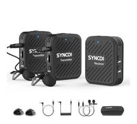 SYNCO G1(A2) Microfono Lavalier Wireless, Radio Microfoni Professionale Senza Fili 2.4GHz per Smartphone, DSLR Reflex, Videocamera, Microfono-Lavalier-Wireless-Professionale-Fotocamera