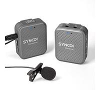 SYNCO Lavalier - Microfono radio G1(A1), 2,4 GHz, senza fili, microfono wireless fino a 70 m, monitoraggio audio, 1 trasmettitore, 1 ricevitore per fotocamera, smartphone, laptop, fotocamera DSLR