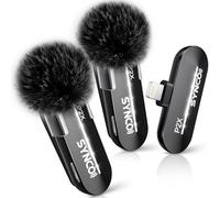 SYNCO Microfono Lavalier wireless per iPhone, P2XL Microfoni Wireless Professionali per Vlogging, Tiktok, registrazione video YouTube, Mini Mic per iPhone 14/13/12/11/X Lightning