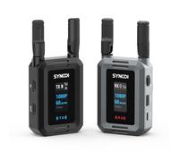 SYNCO Sistema di Trasmettitore Video Wireless HD port 1080P 60FPS, XVision Trasmettitore e Ricevitore HD con Doppia Uscita HD port e Loop Out Latenza 0.04s 300m per Live Streaming Fotoripresa