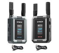 Synco Sistema di trasmissione video wireless Xvision - 300 m HD 1080p 60 fps trasmettitore e ricevitore HDMI | Latenza 40 ms per monitoraggio in tempo reale | Ideale per streaming live, riprese di