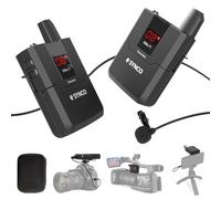 SYNCO WMic-T1 UHF-Microfono-Lavalier-Wireless-Sistema 16 Canali per DSLR Fotocamera, Videocamera e Smartphone, Gamma di Trasmissione di 50 m, Adatta per Interviste, Insegnamento, Presentazione ECC