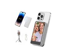 SYNCO Xview M4 Phone Vlog Selfie Monitor Rear Camera Monitor Video Transmission for Live Streaming, TikTok, Compatibile con iPhone, Magnetic Silicone Black Case (Black)