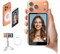 SYNCO XView Monitor Vlog per iPhone 17 - Schermo Selfie Magnetico Wireless 1080P/4K per Fotocamera Posteriore, Portata 50m, Batteria 3 Ore con Altoparlante Integrato per Live Youtube e TikTok (Blu)