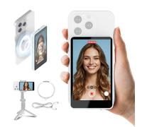 SYNCO XView Vlog Selfie Monitor Schermo 4K per iPhone e Android, Wireless Magnetico Telecamera Posteriore Phone Monitor con Gamma 164FT, Batteria 3H, Altoparlante Integrato per Youtube TikTok (Blu)