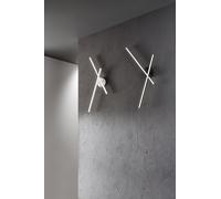 SYNCRO Plafoniera in alluminio verniciato nero LED 29W 2030LM - CCT 3000K 4000K 6000K 2 diffusori orientabili