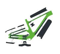 Syncros Spark Carbon - Set di pellicole protettive per telaio, opaco trasparente